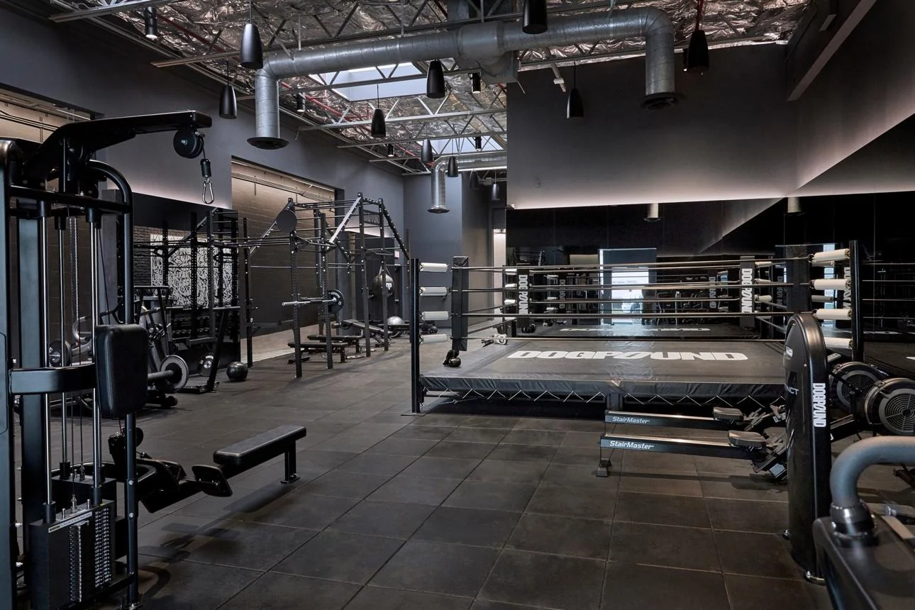 Training floor inside a DOGPOUND gym